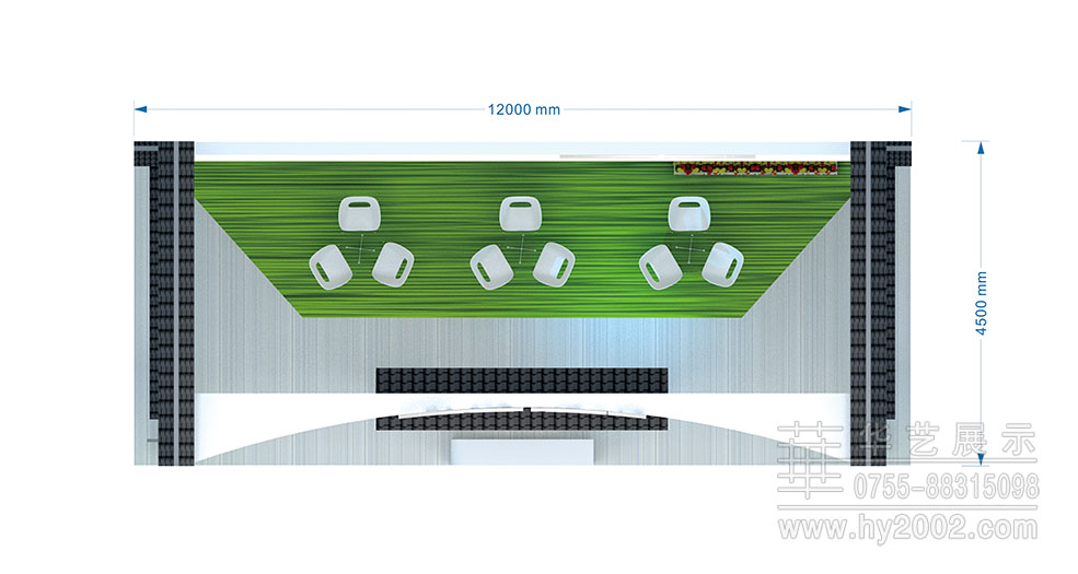 2017土地展合肥特裝展位平面圖,展臺設計平面圖