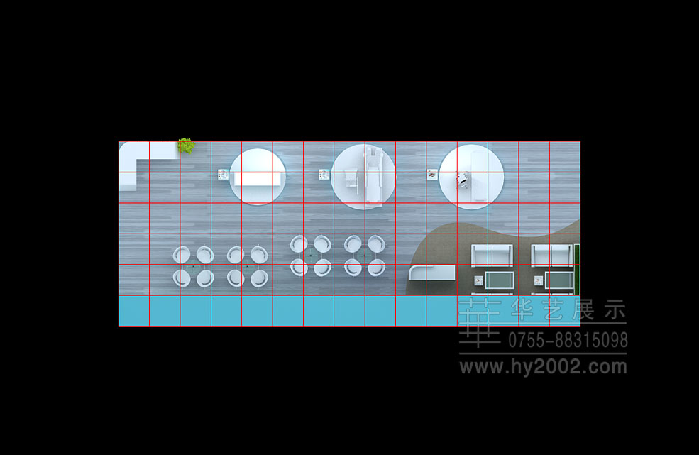 展臺設計效果圖,會展設計制作效果圖